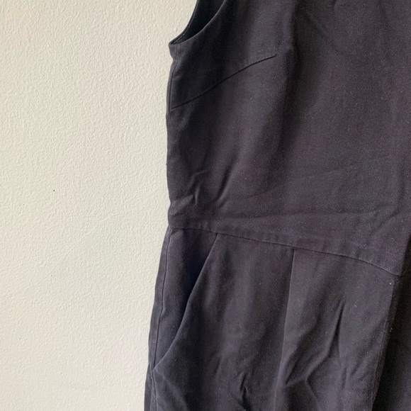 Oak+Fort Black Wide Leg Cropped Jumpsuit - Picture 3 of 11